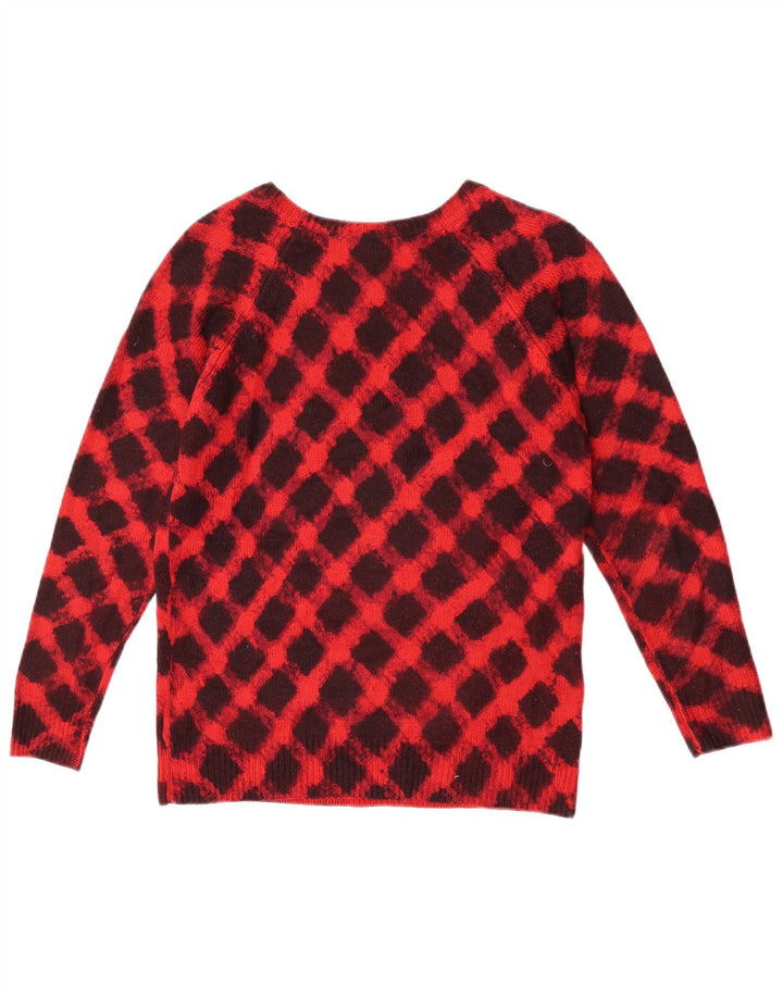 Marks & Spencer Womens Boat Neck Jumper Sweater UK 8 Small Red