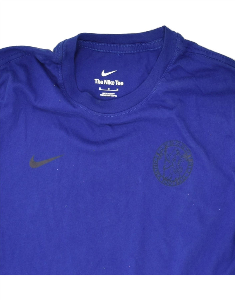 NIKE Mens T-Shirt Top Medium Blue Cotton | Vintage Nike | Thrift | Second-Hand Nike | Used Clothing | Messina Hembry 