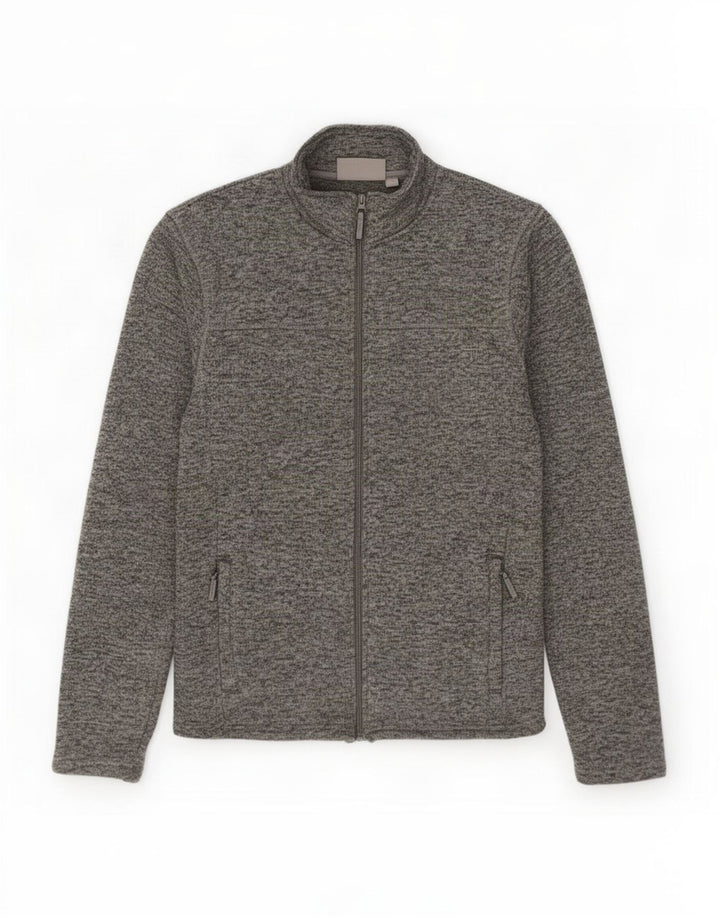 Mountain Warehouse Mens Tracksuit Top Jacket XL Grey Flecked Polyester