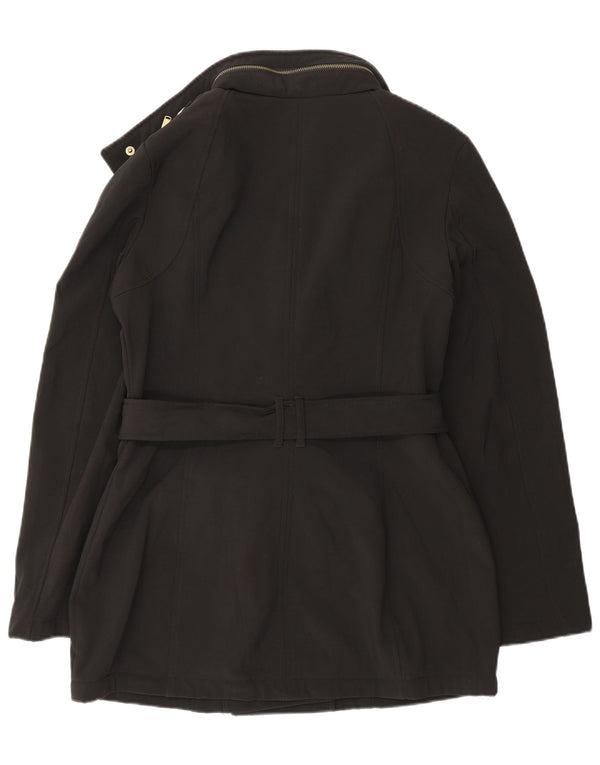 Michael Kors Womens Military Jacket UK 10 Small Black Polyester