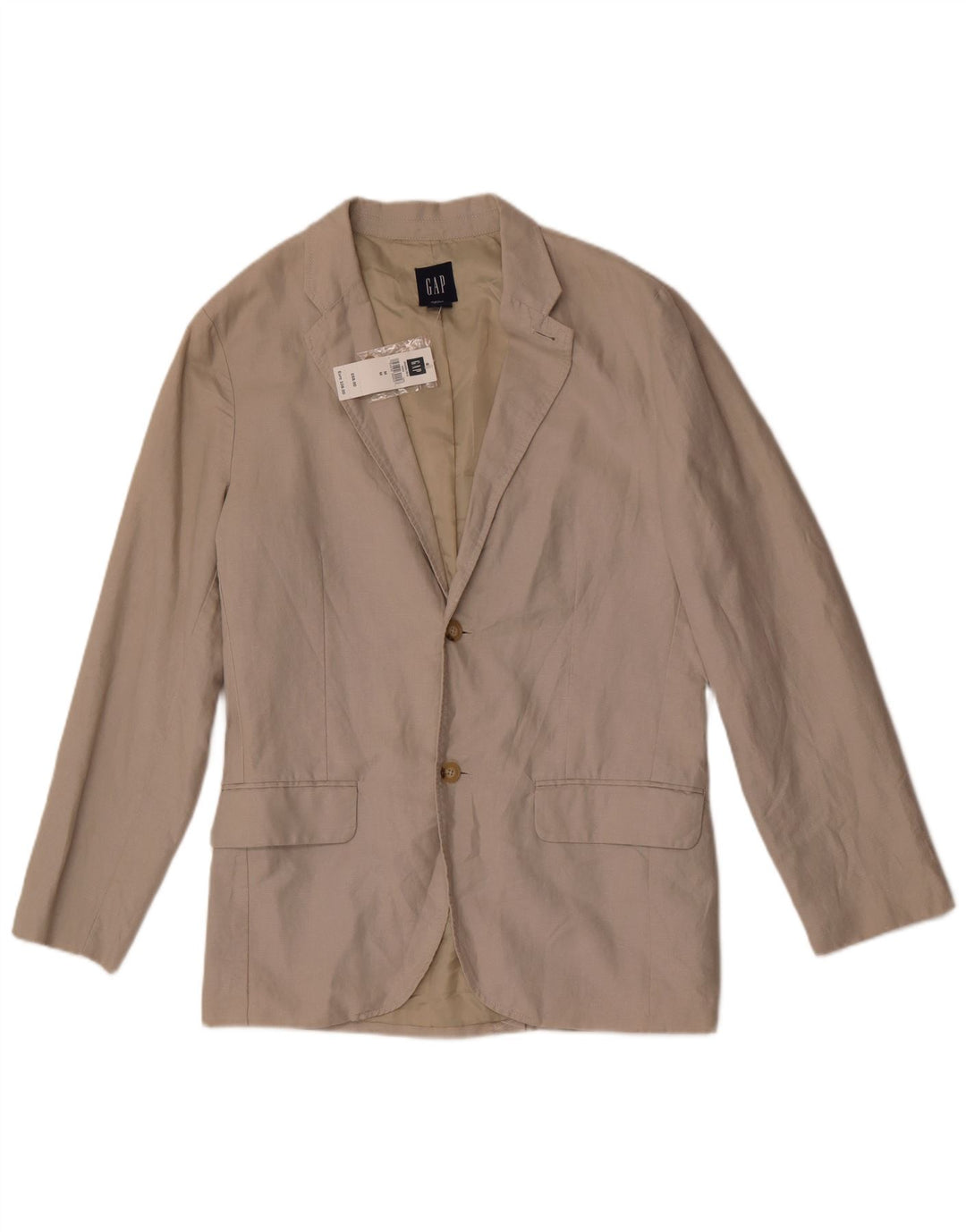 Gap Mens 2 Button Blazer Jacket UK 38 Medium Grey Linen