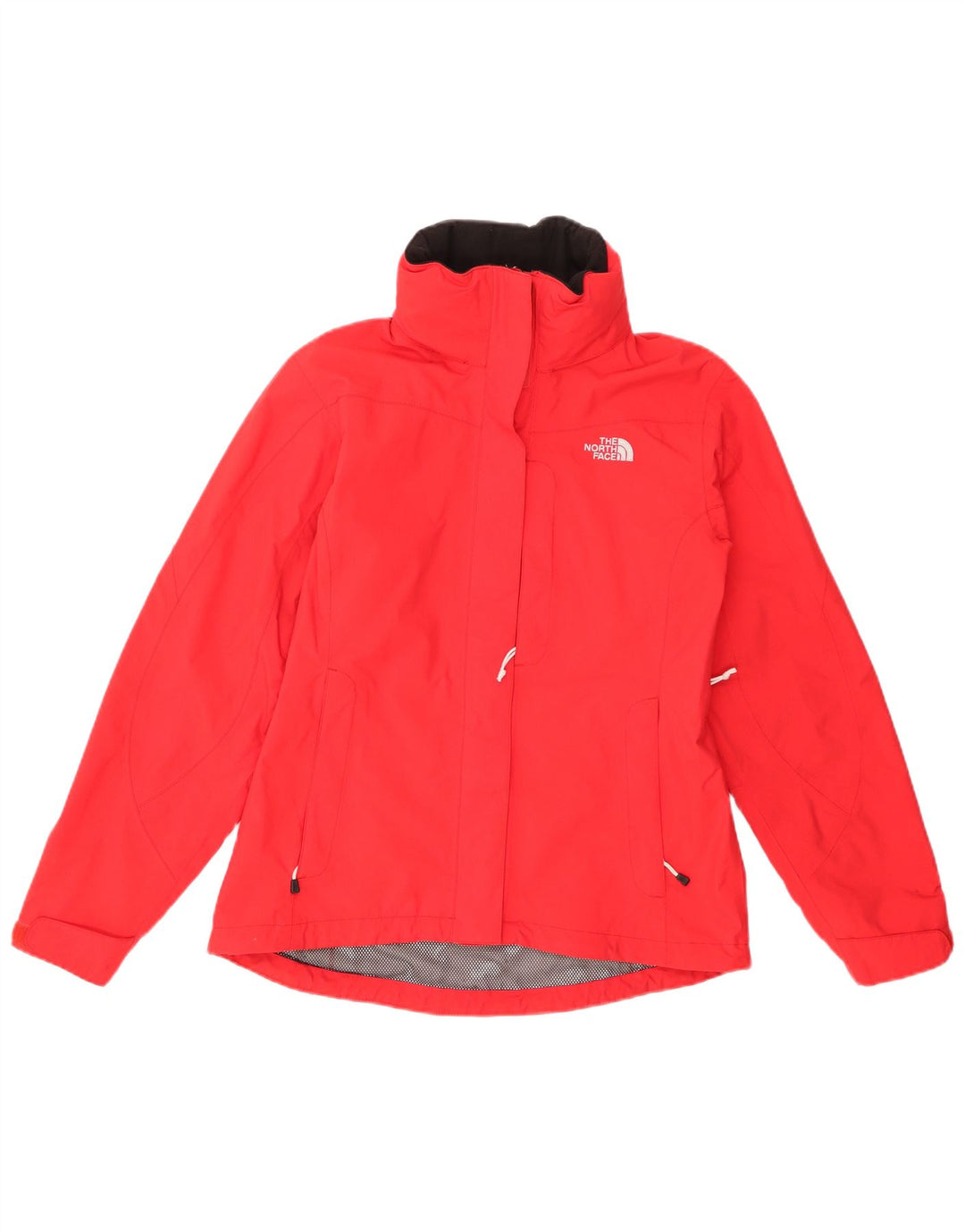 THE NORTH FACE Womens Hyvent Oversized Hooded Rain Jacket UK 36 Small Red
