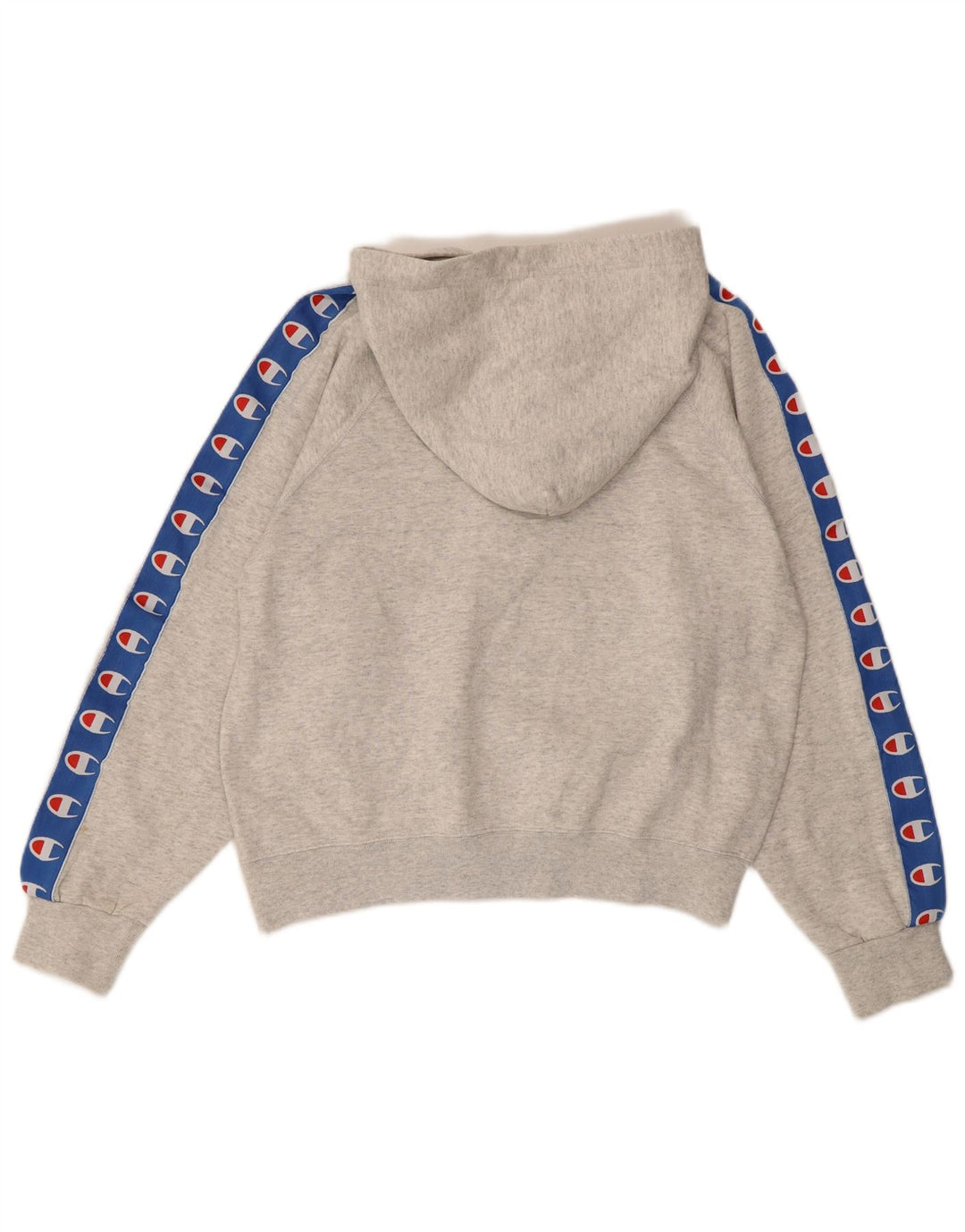 CHAMPION Womens Oversized Graphic Hoodie Jumper UK 10 Small Grey