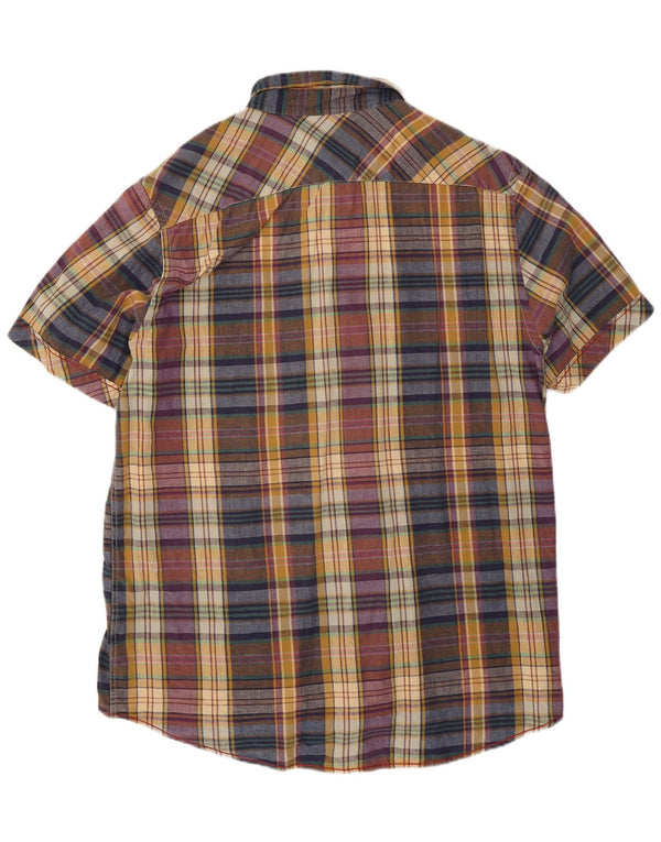 Marlboro Classics Mens Short Sleeve Slim Fit Shirt 3XL Multicoloured Check