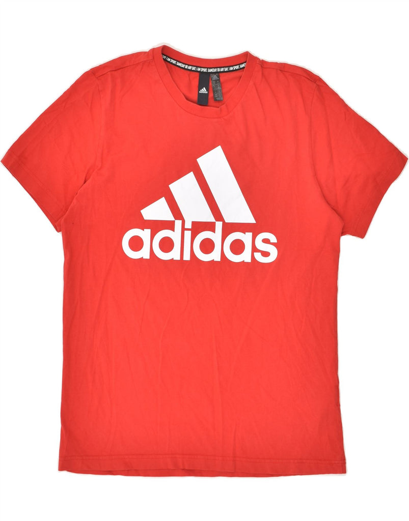 ADIDAS Mens Graphic T-Shirt Top Medium Red Cotton | Vintage Adidas | Thrift | Second-Hand Adidas | Used Clothing | Messina Hembry 