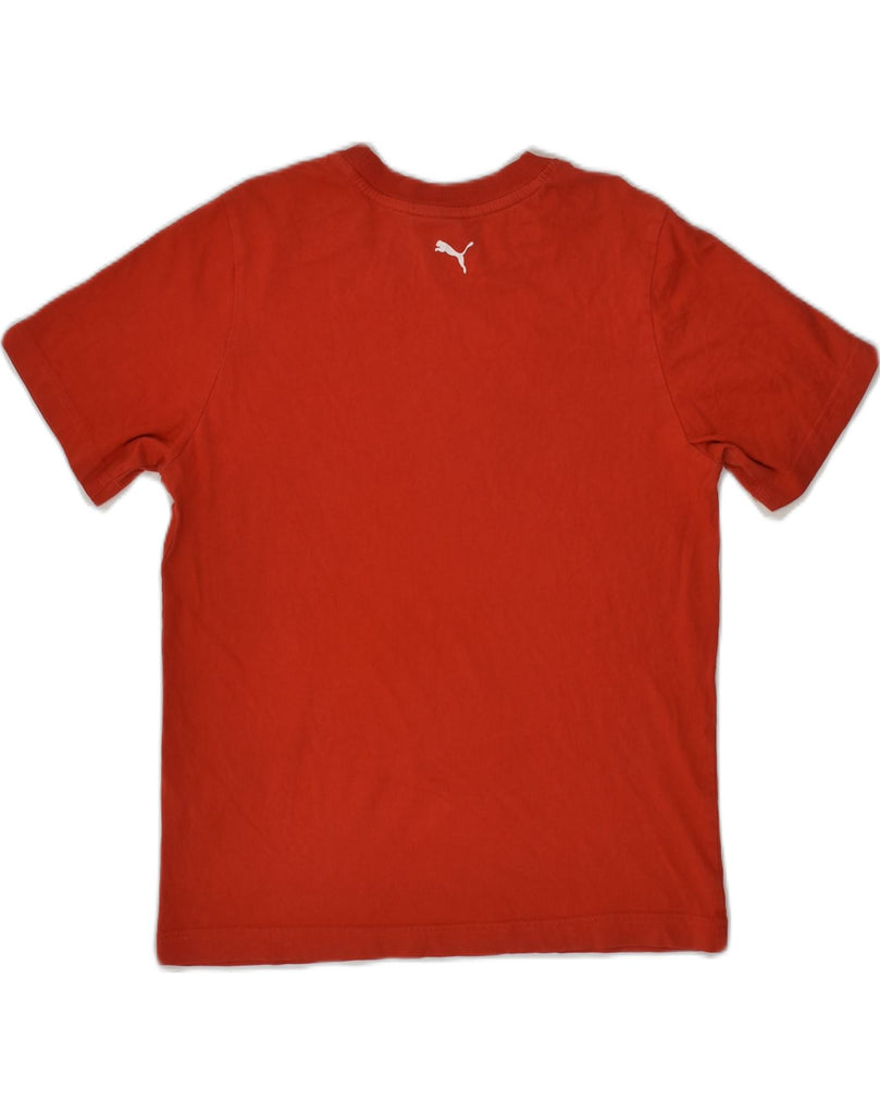 PUMA Boys Graphic T-Shirt Top 11-12 Years Red Cotton | Vintage Puma | Thrift | Second-Hand Puma | Used Clothing | Messina Hembry 