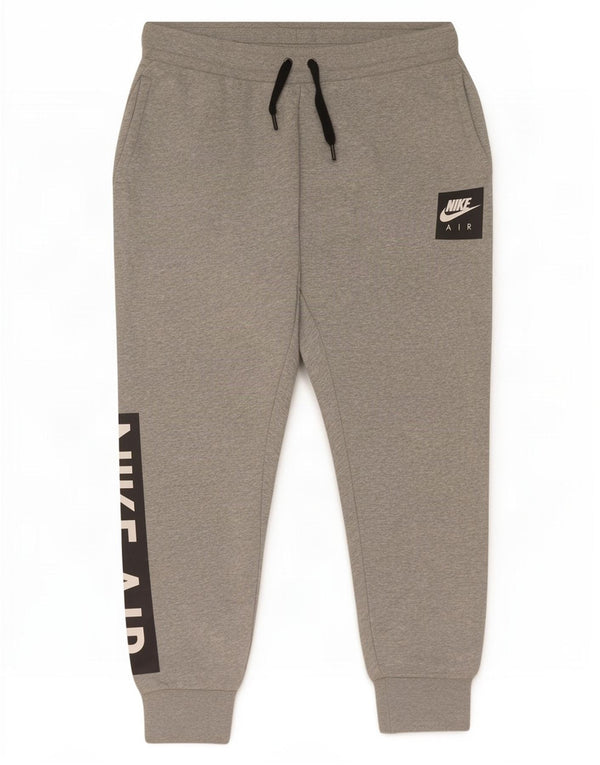 Nike Mens Graphic Tracksuit Trousers Joggers Large Grey Colourblock Cotton