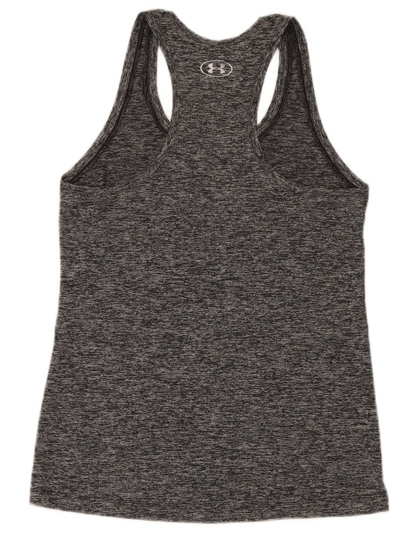 Under Armour Womens Heat Gear Vest Top UK 10 Small Grey Flecked
