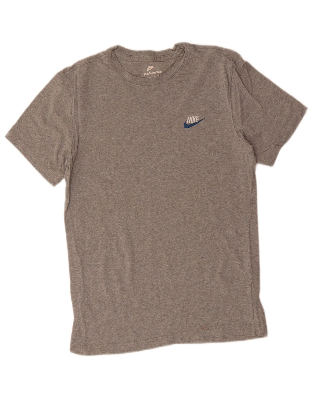 NIKE Mens T-Shirt Top Small Grey Cotton