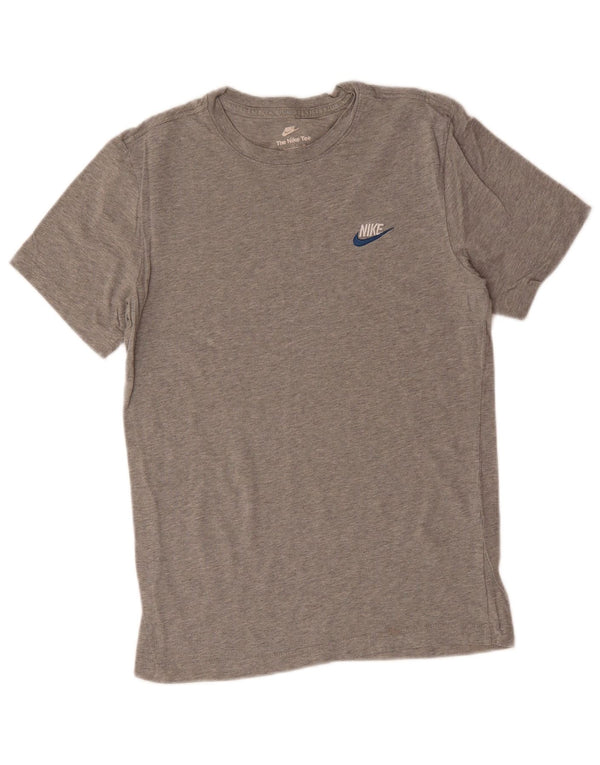 NIKE Mens T-Shirt Top Small Grey Cotton