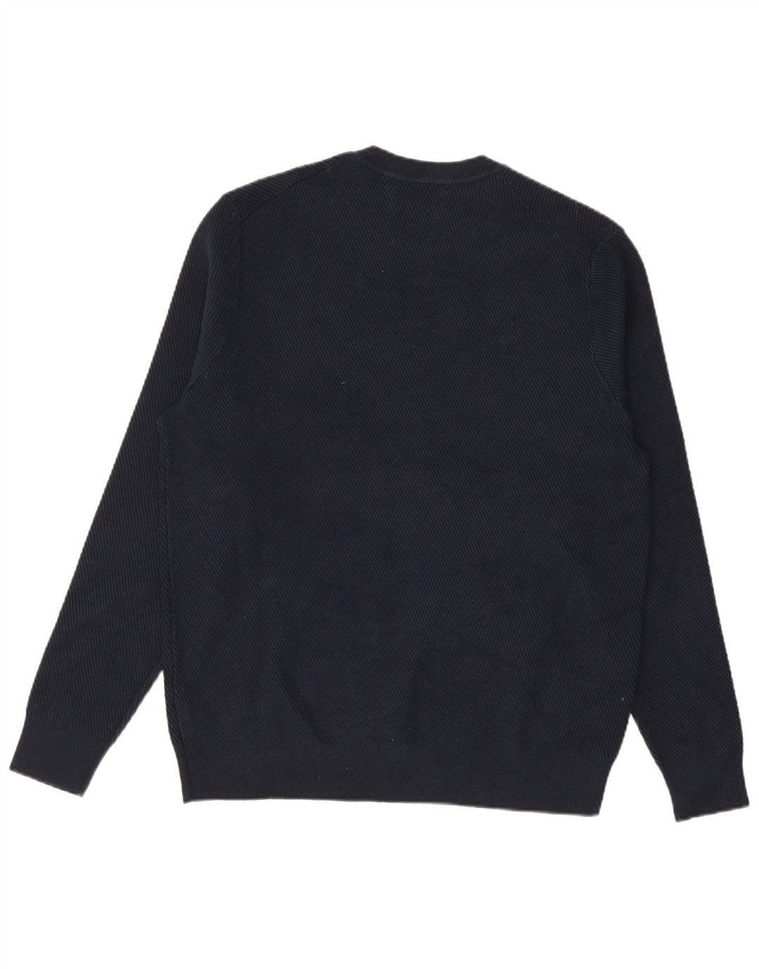 MARKS & SPENCER Mens Crew Neck Jumper Sweater Large Navy Blue Polyester