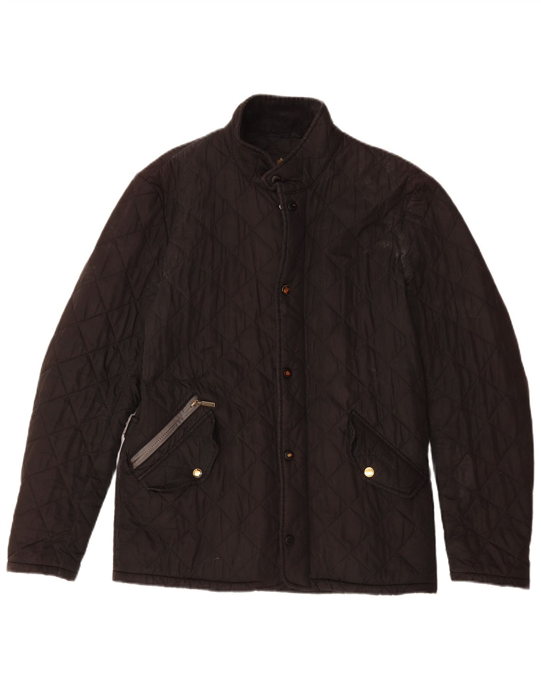 BARBOUR Mens Quilted Jacket UK 36 Small Black
