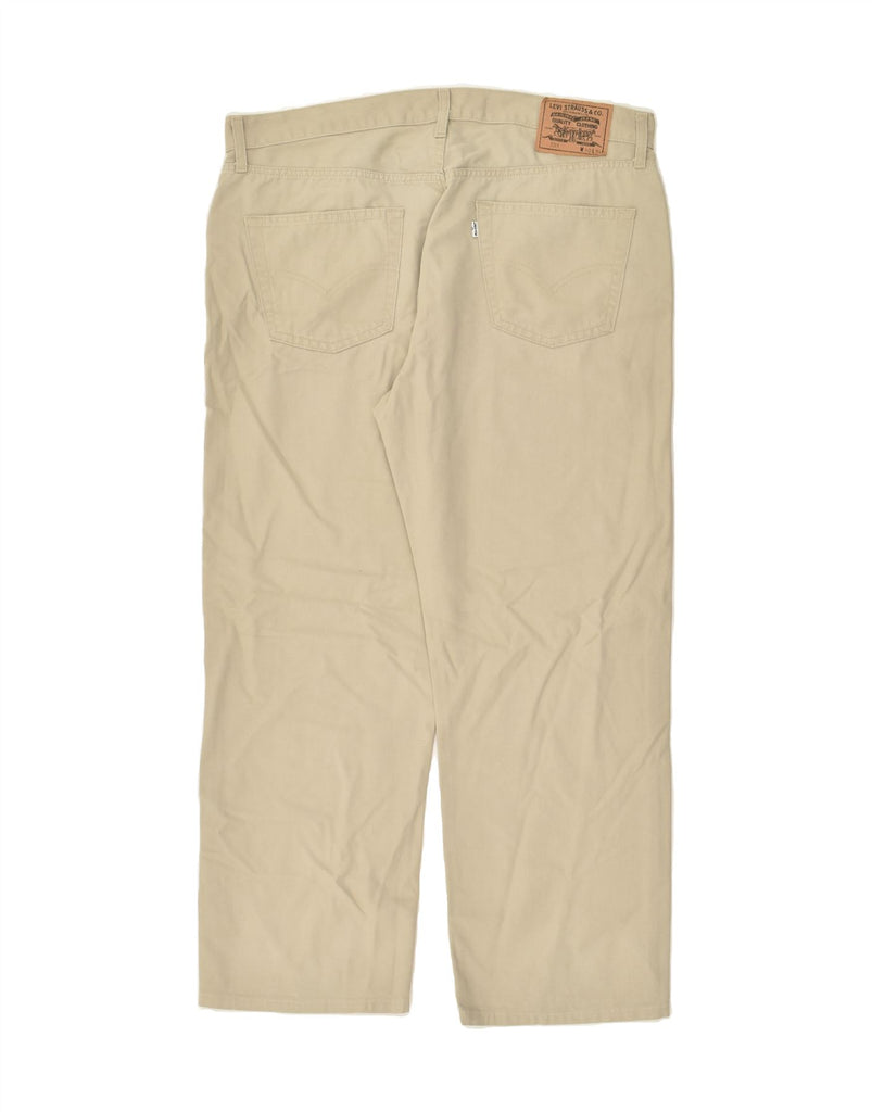 LEVI'S Mens 551 Straight Casual Trousers W40 L28 Beige | Vintage Levi's | Thrift | Second-Hand Levi's | Used Clothing | Messina Hembry 