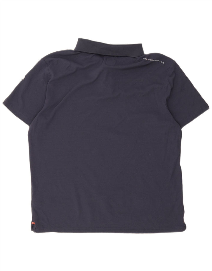 North Sails Mens Polo Shirt XL Navy Blue Polyamide