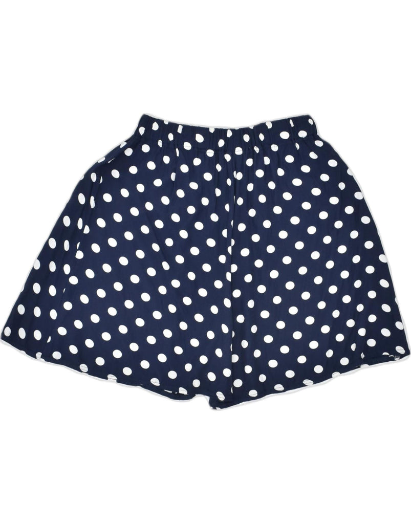 SEVRES Womens A-Line Skirt IT 42 Medium Navy Blue Polka Dot Classic | Vintage | Thrift | Second-Hand | Used Clothing | Messina Hembry 