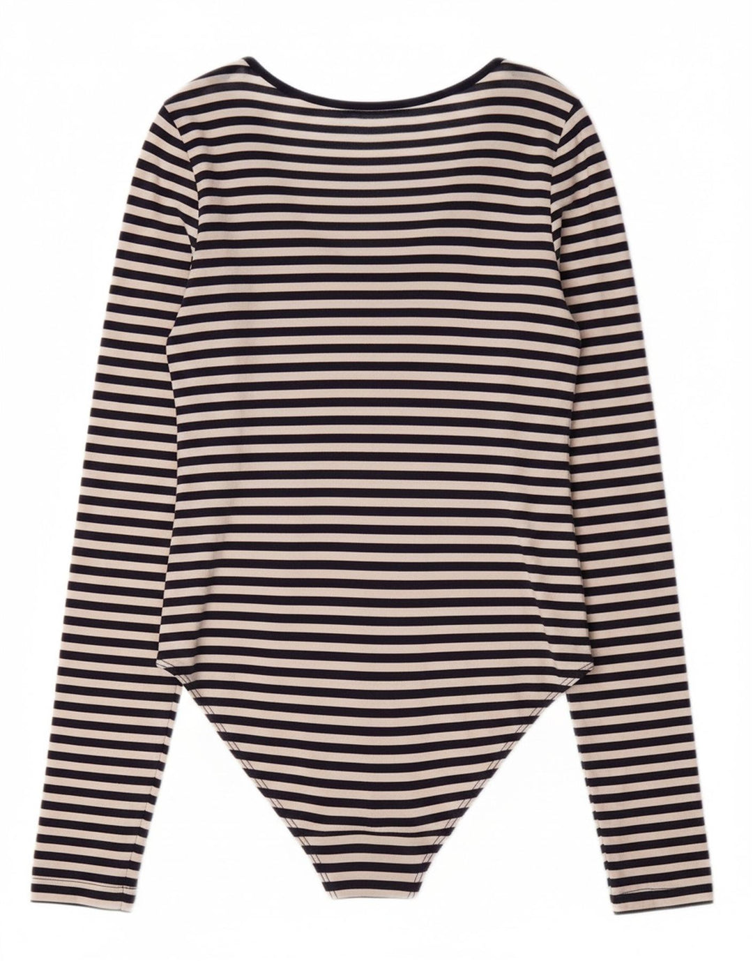 LEVI'S Womens Bodysuit UK 12 Medium Navy Blue Striped Cotton Nautical