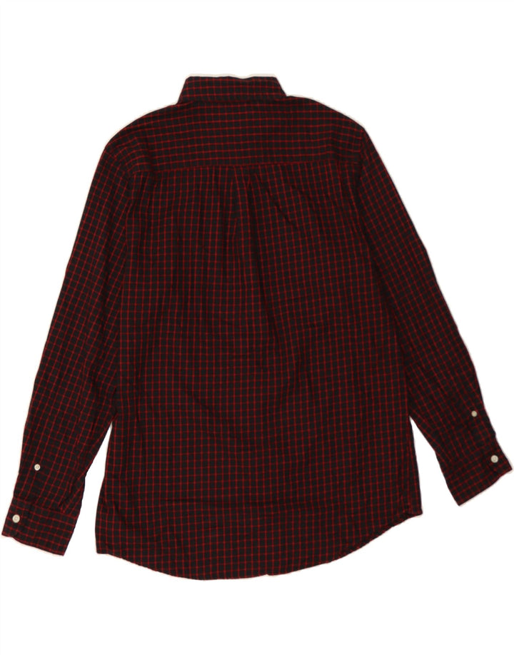 CHAPS Mens Flannel Shirt Medium Black Check Cotton Vintage Chaps and Second-Hand Chaps from Messina Hembry 