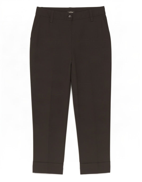 Massimo Dutti Womens Tapered Casual Trousers EU 40 Medium W30 L28 Black
