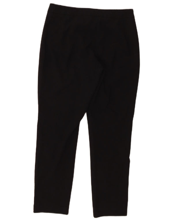 Marks & Spencer Womens Slim Cropped Trousers UK 10 Small W28 L26 Black