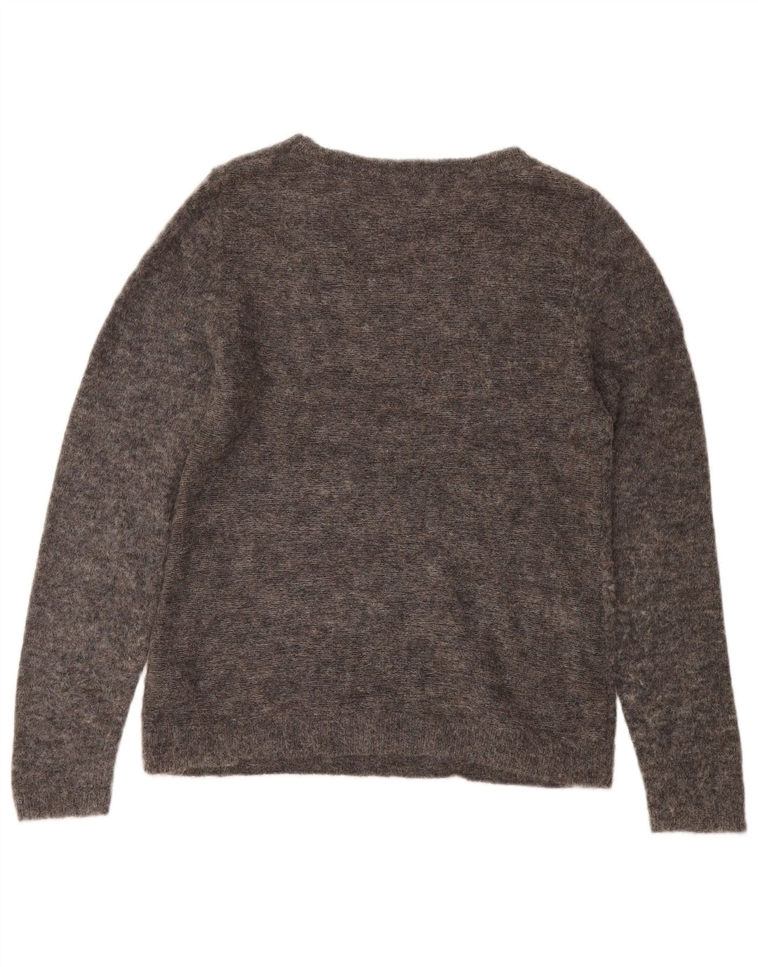 WHITE STUFF Womens Boat Neck Jumper Sweater UK 12 Medium Grey Geometric