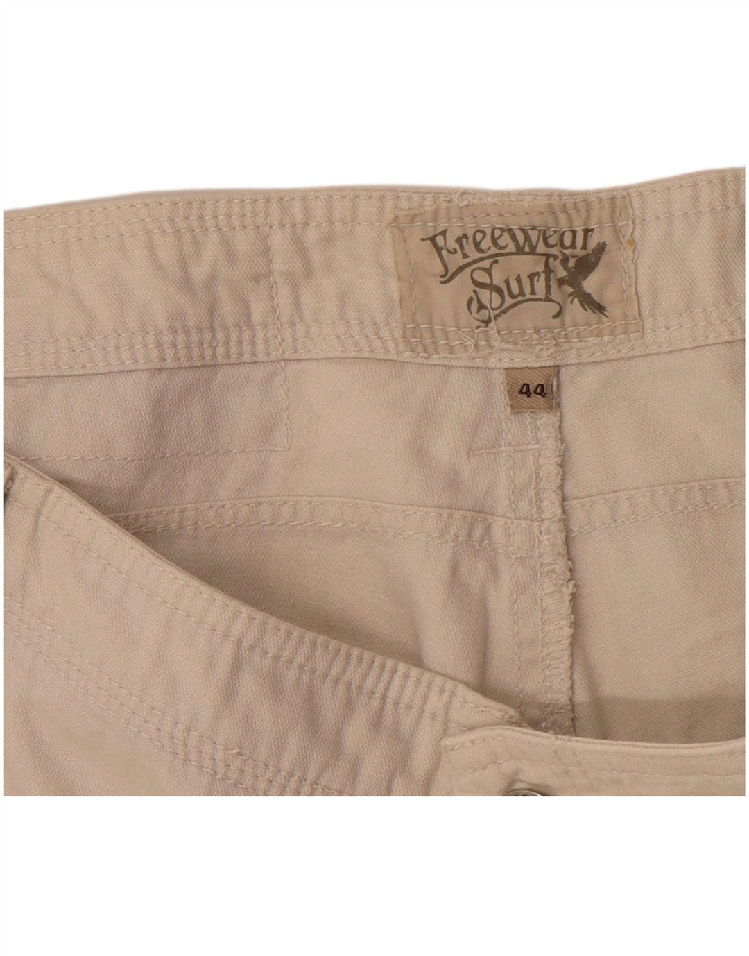 Vintage Mens Cargo Shorts IT 44 XS W34  White Cotton