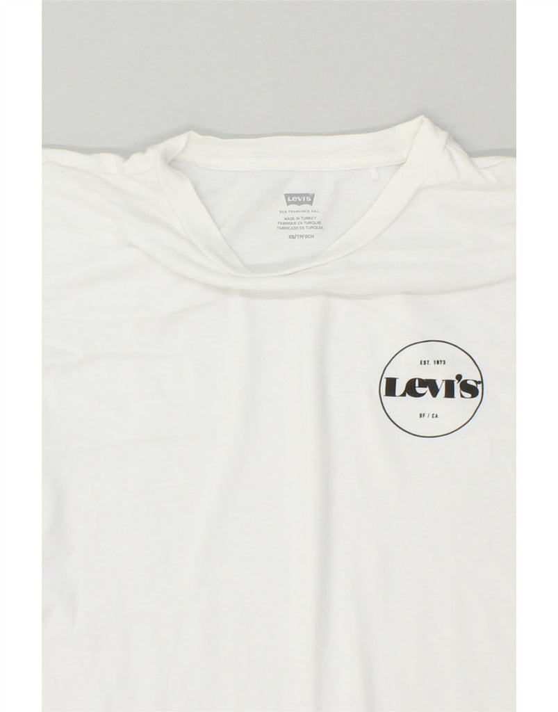 LEVI'S Mens Graphic T-Shirt Top XS White | Vintage Levi's | Thrift | Second-Hand Levi's | Used Clothing | Messina Hembry 