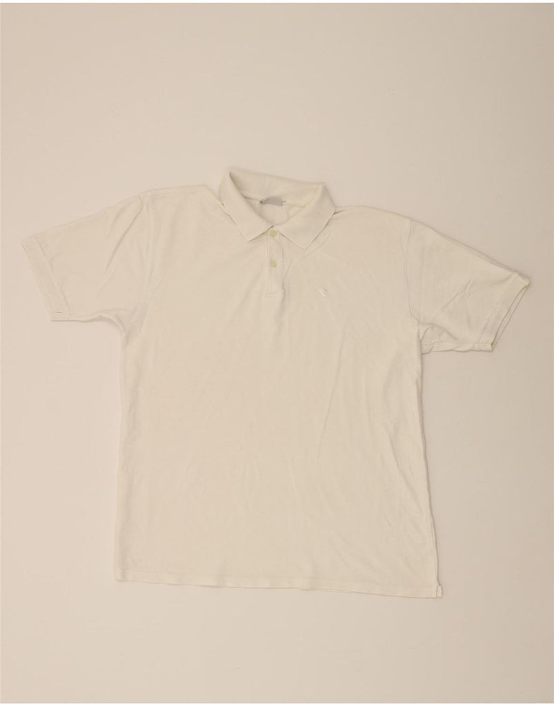 DIADORA Mens Polo Shirt XL White Cotton Vintage Diadora and Second-Hand Diadora from Messina Hembry 