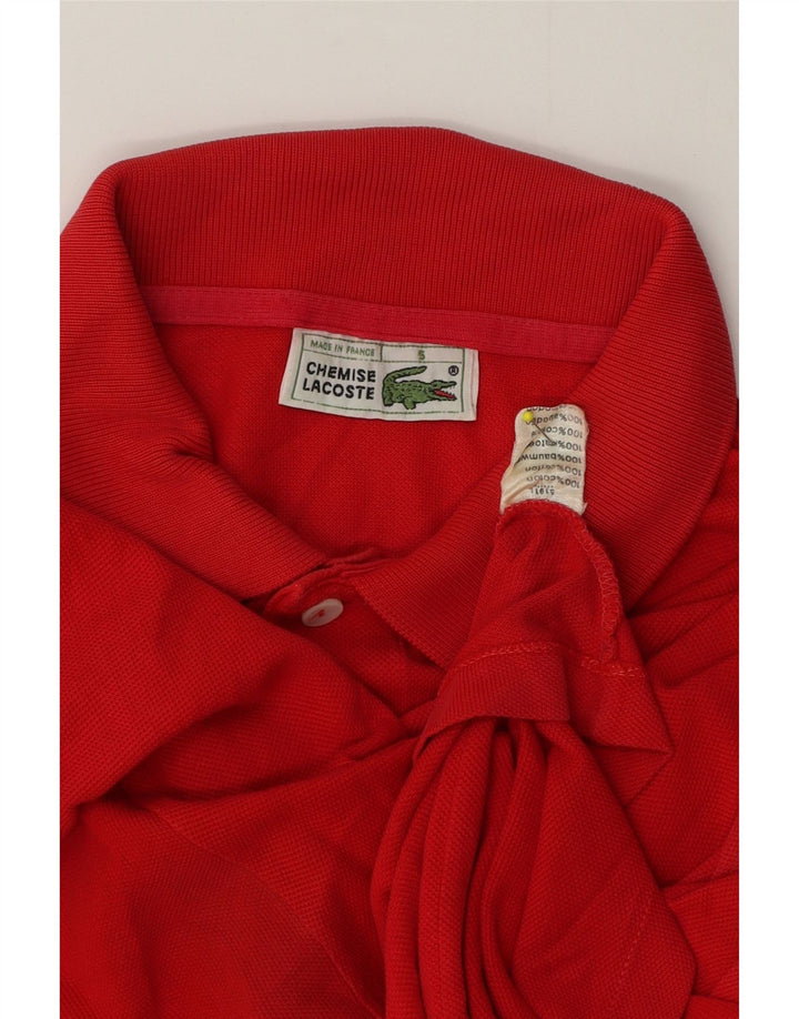 Lacoste Mens Polo Shirt Size 5 Large Red Cotton