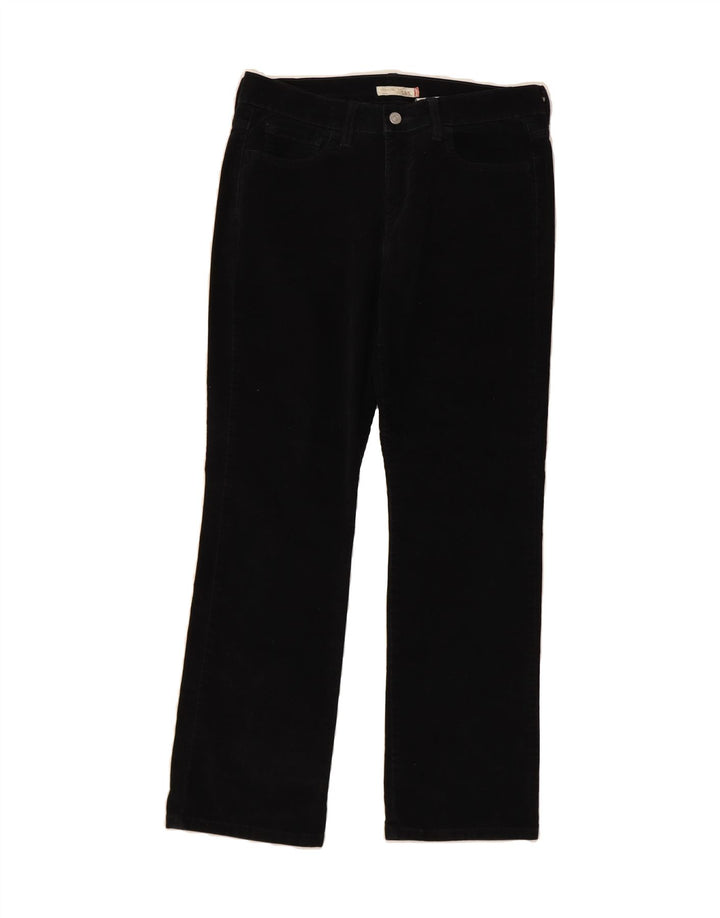 LEVI'S Womens 505 Straight Casual Trousers US 8 Medium W34 L30 Black Vintage Levi's and Second-Hand Levi's from Messina Hembry 
