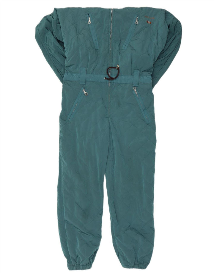 Post Card Womens Hooded Ski Jumpsuit IT 42 Medium Blue Nylon