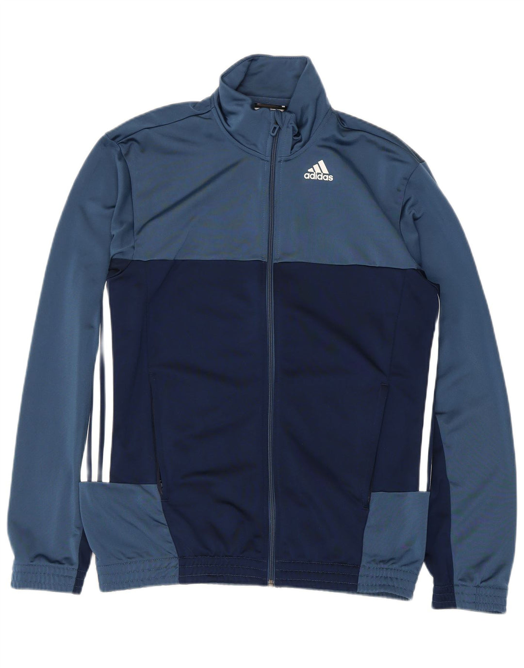 Adidas Mens Graphic Tracksuit Top Jacket UK 40/42 Medium Blue Colourblock