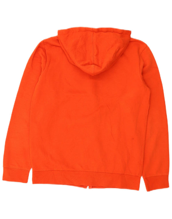 Champion Boys Graphic Zip Hoodie Sweater 13-14 Years XL Orange Cotton