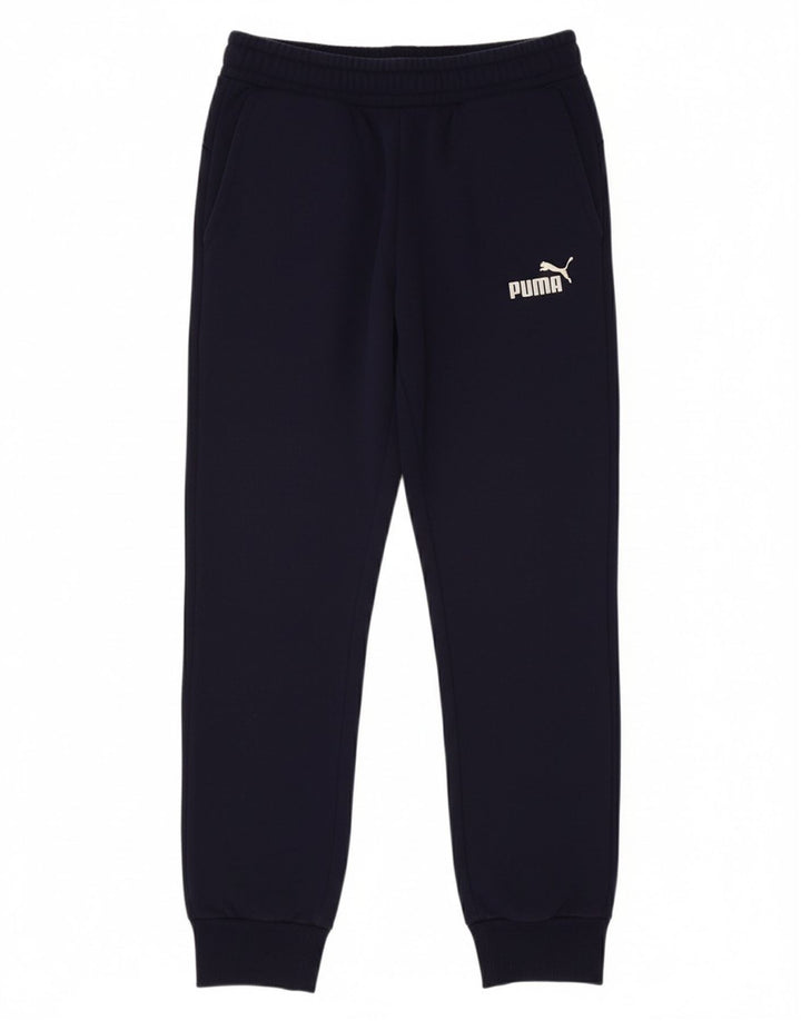 PUMA Womens Tracksuit Trousers Joggers UK 8 Small Navy Blue