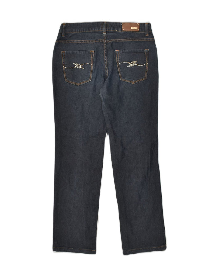 TRUSSARDI Womens Straight Jeans W28 L28  Navy Blue Cotton | Vintage Trussardi | Thrift | Second-Hand Trussardi | Used Clothing | Messina Hembry 