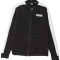 Puma Womens Graphic Tracksuit Top Jacket UK 14 Medium Black Colourblock