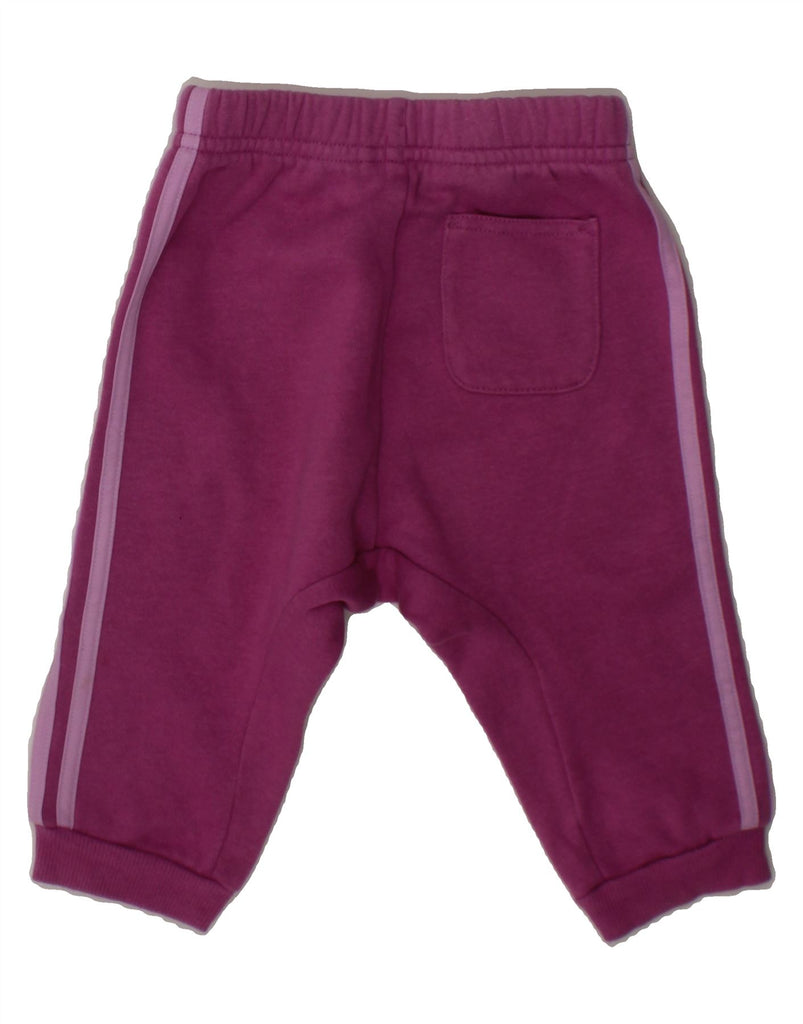 ADIDAS Baby Girls Joggers Tracksuit Trousers 6-9 Months  Purple Vintage Adidas and Second-Hand Adidas from Messina Hembry 