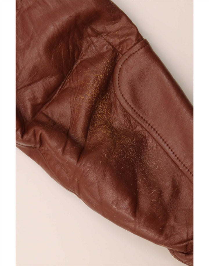 Vintage Mens Leather Jacket UK 40 Large Burgundy