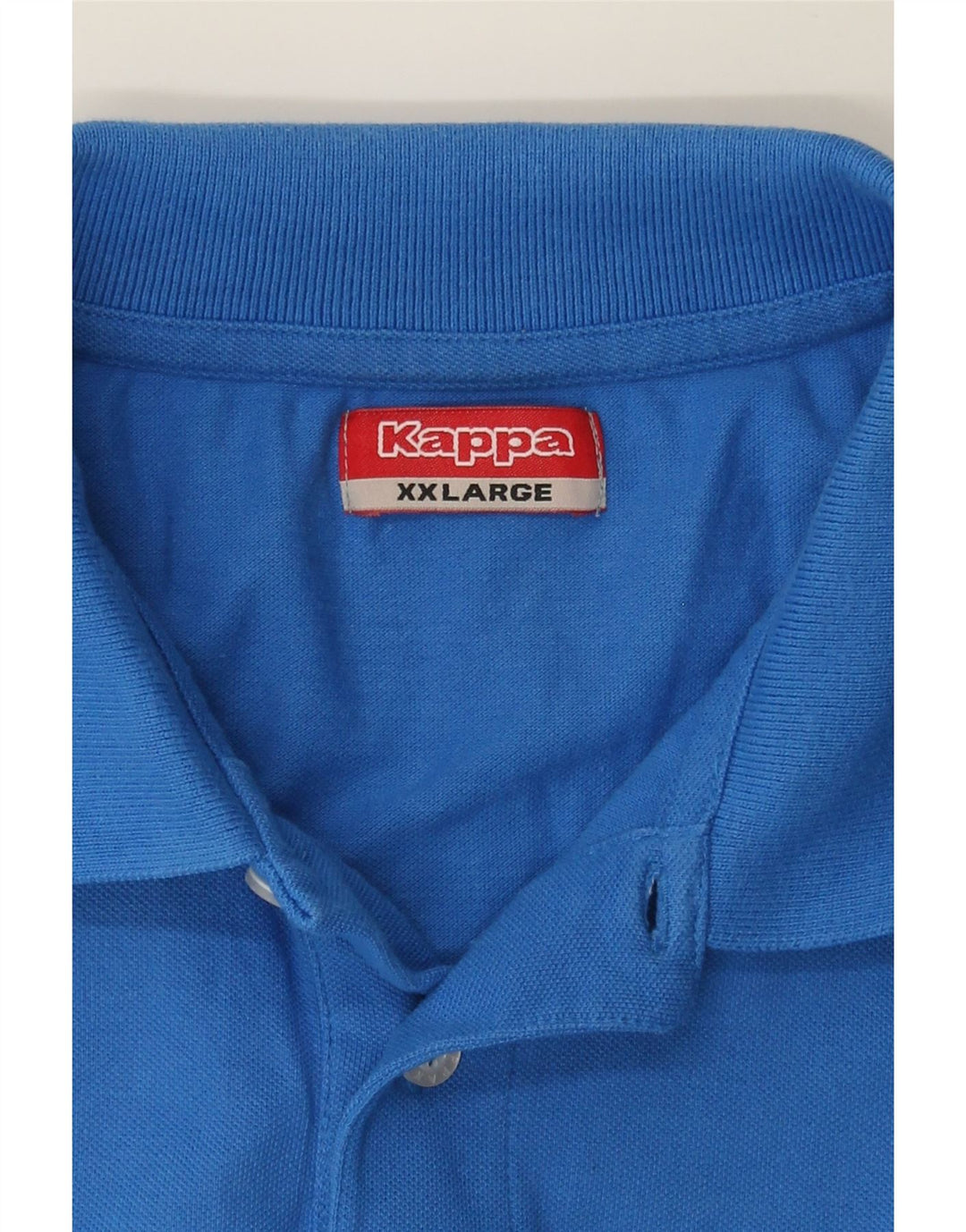 KAPPA Mens Polo Shirt 2XL Blue Cotton Vintage Kappa and Second-Hand Kappa from Messina Hembry 