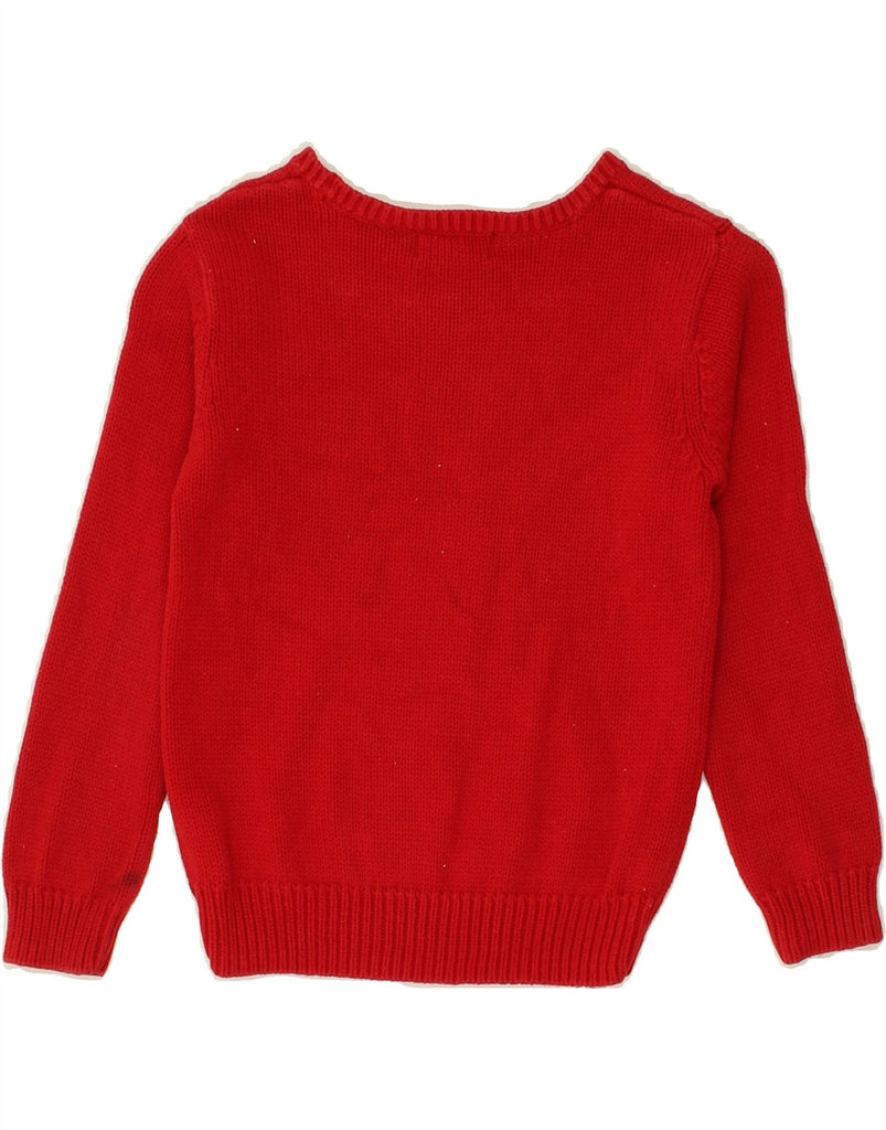 POLO RALPH LAUREN Boys Boat Neck Jumper Sweater 5-6 Years Red Cotton | Vintage Polo Ralph Lauren | Thrift | Second-Hand Polo Ralph Lauren | Used Clothing | Messina Hembry 