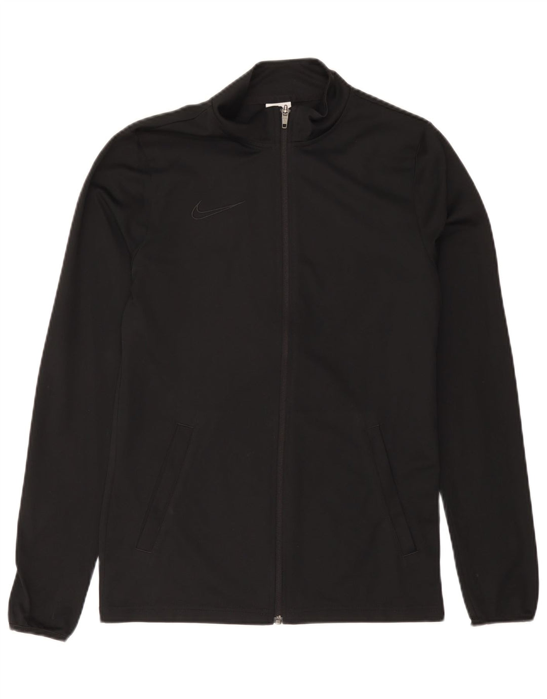 Nike Mens Dri Fit Tracksuit Top Jacket Small Black Polyester