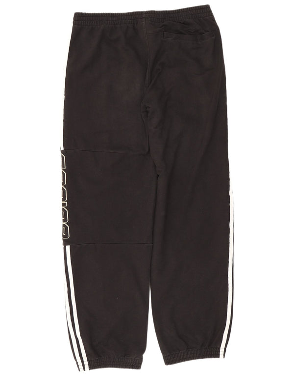 Adidas Mens Graphic Tracksuit Trousers Joggers Medium Black Cotton Sports