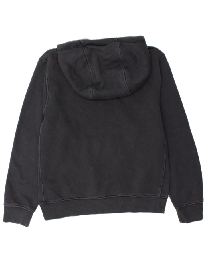 NIKE Womens Oversized Hoodie Jumper UK 6 XS Black Cotton