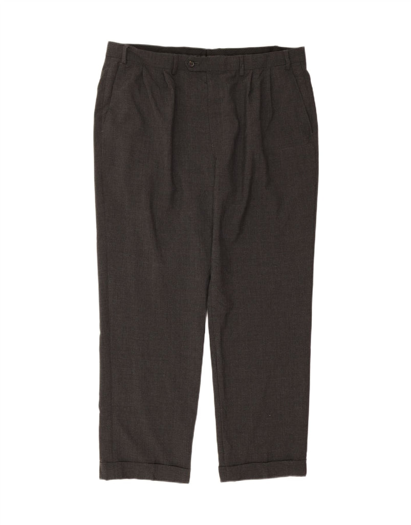 RALPH LAUREN Mens Pegged Suit Trousers W38 L32 Grey Wool Vintage Ralph Lauren and Second-Hand Ralph Lauren from Messina Hembry 