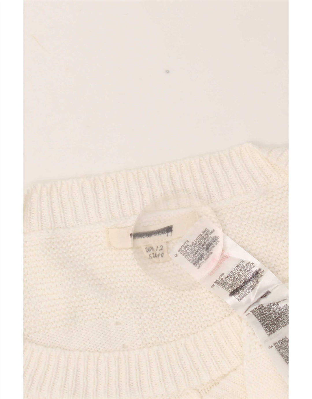 White Stuff Womens Boat Neck Jumper Sweater UK 12 Medium Cotton