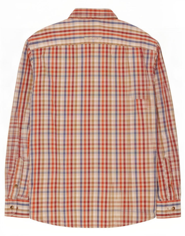 Camel Active Mens Regular Fit Shirt Medium Multicoloured Gingham Cotton