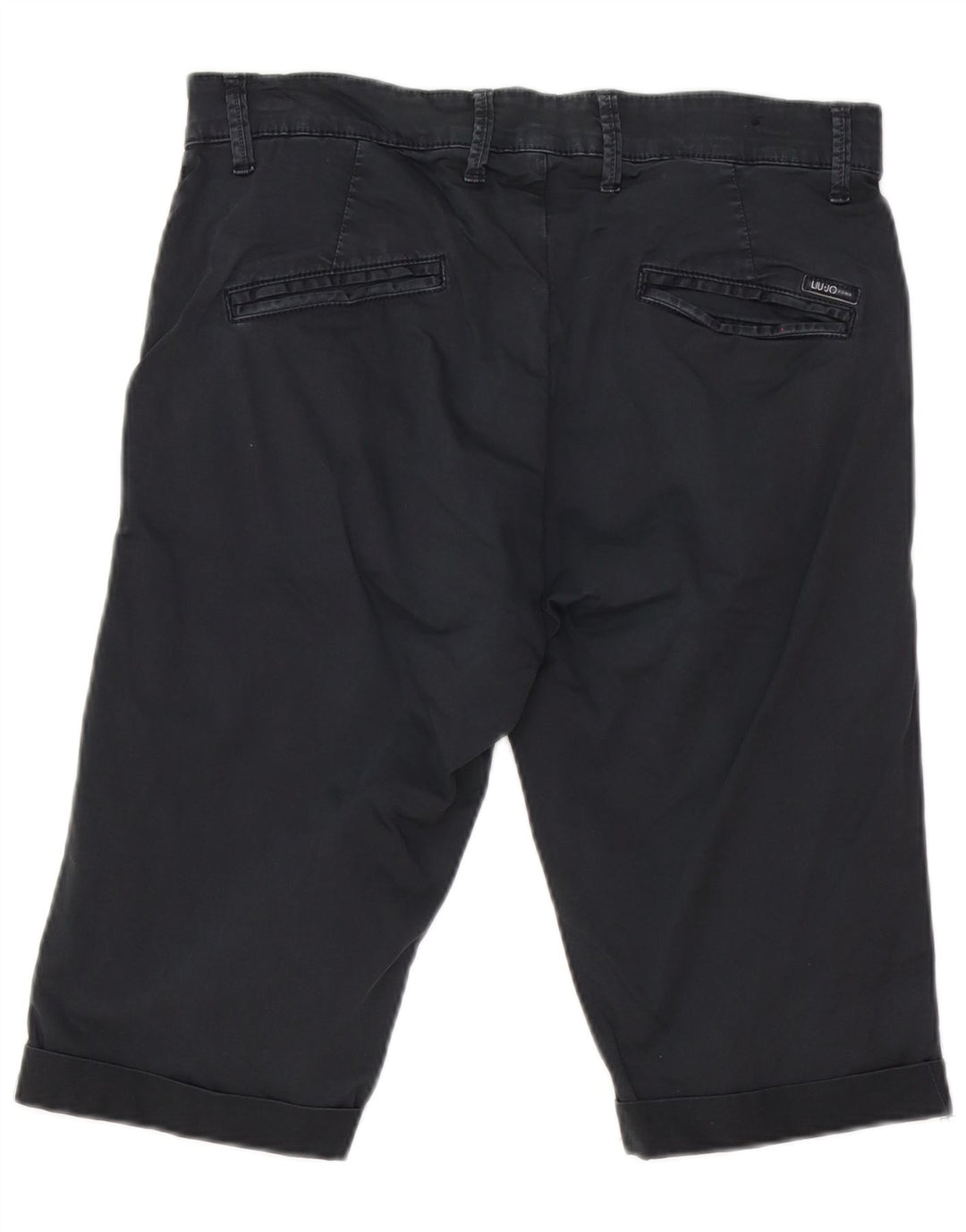 Liu Jo Mens Bermuda Shorts IT 48 Medium W32  Navy Blue Cotton