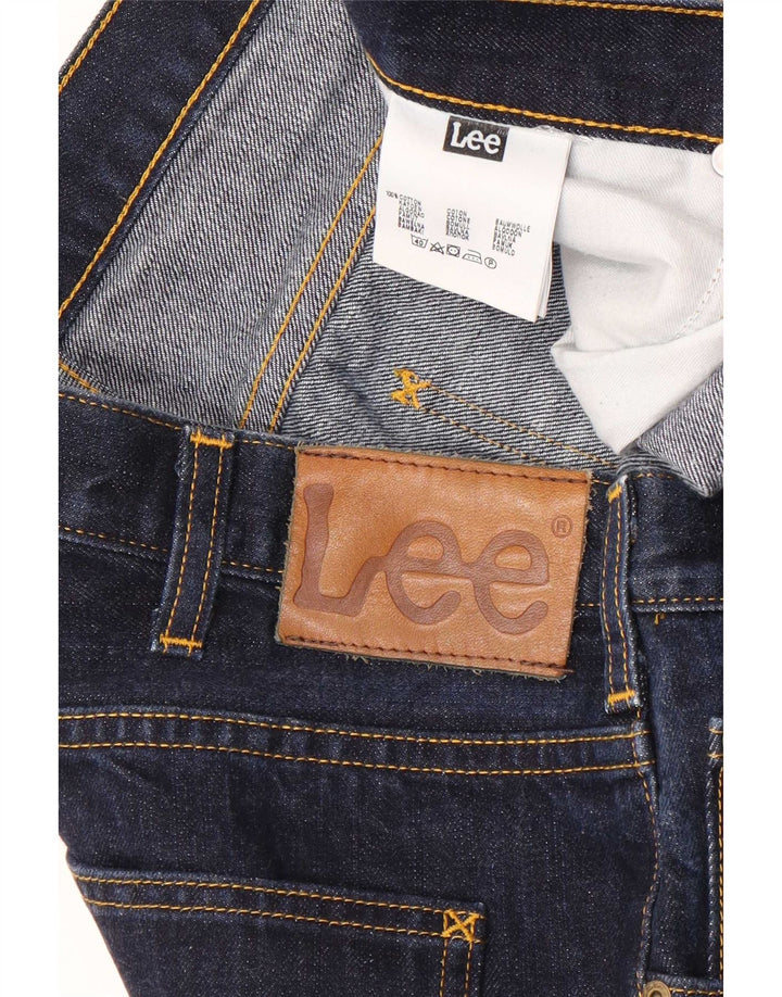 Lee Mens Brooklyn Straight Jeans W42 L32 Navy Blue Cotton