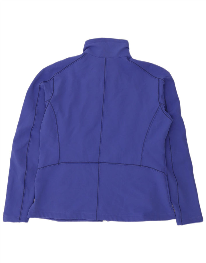 Columbia Womens Tracksuit Top Jacket UK 18 XL Blue Polyester