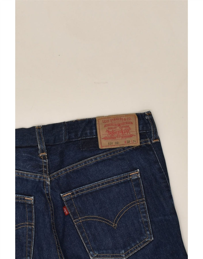 LEVI'S Mens 521 Straight Jeans W32 L27  Navy Blue | Vintage Levi's | Thrift | Second-Hand Levi's | Used Clothing | Messina Hembry 