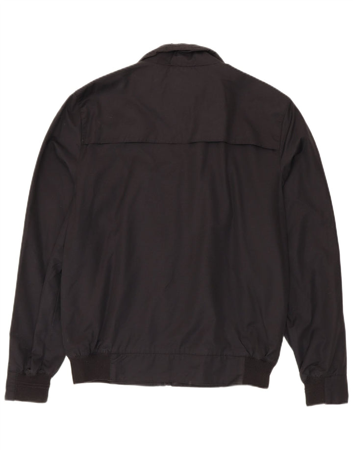 Superdry Mens Bomber Jacket UK 40 Large Black Cotton